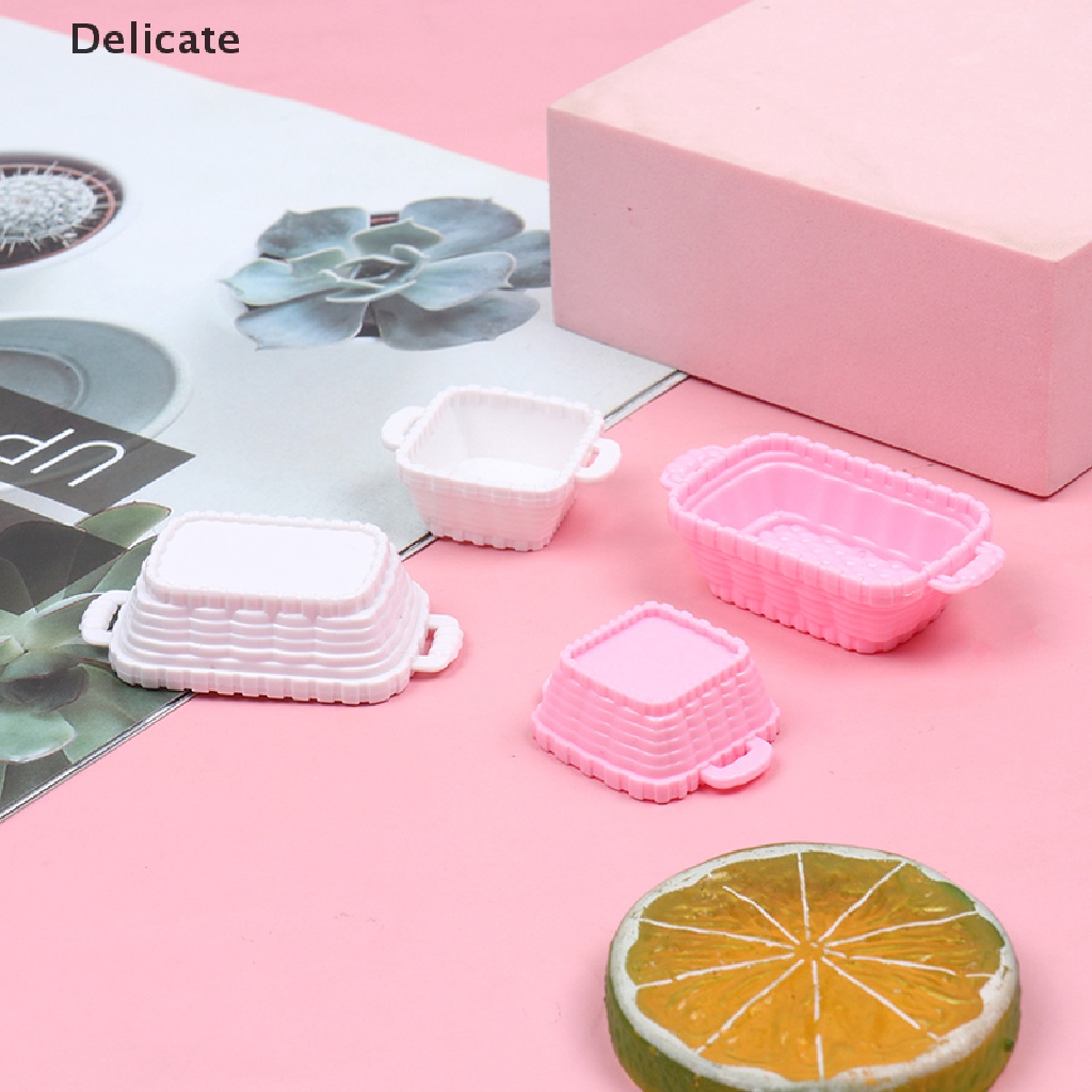 |Tinh Tế| Set 4 Giỏ Đựng Thực Phẩm Trang Trí Nhà Búp Bê
