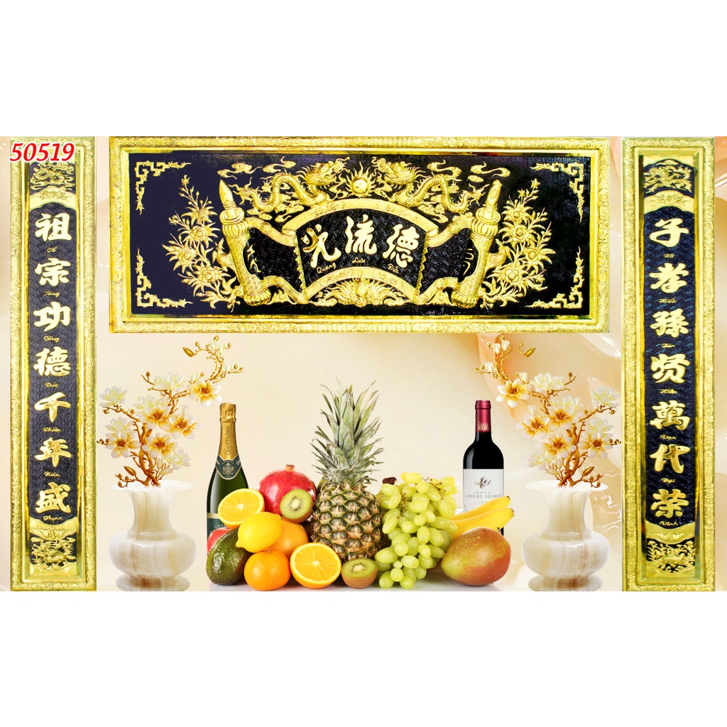 Tranh phòng thờ, bàn thợ in theo mọi kích thước yêu cầu