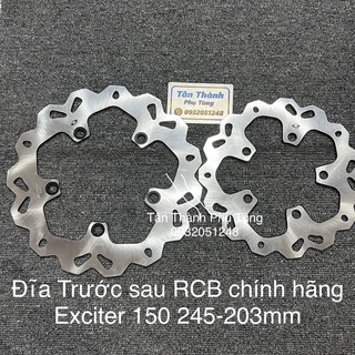 Đĩa rcb exciter 150 chính hãng trước:245mm, sau:203mm tanthanhpt