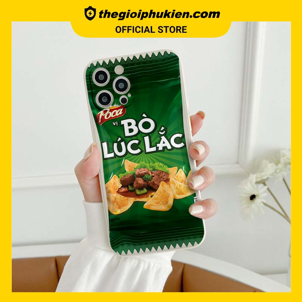 Ốp iphone - Ốp lưng iphone cạnh vuông bảo vệ camera bò lúc lắc vỏ kẹo nền bóng dành cho ip 6 đến 14promax - tr445