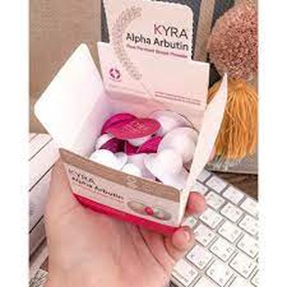 Hộp 20 viên bột kích trắng kyra alpha arbutin new - thái lan
