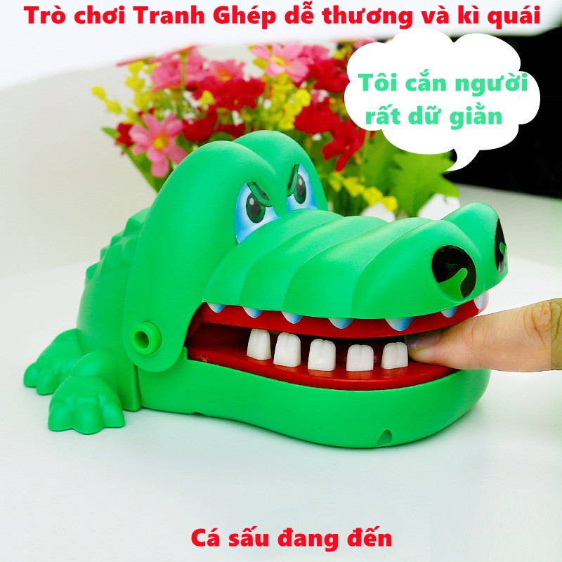 Đồ chơi Lắt Léo CÁ SẤU BULLDOG Cắn Ngón Tay Không Đau Dành Cho Trẻ em Người lớn Đồ Chơi Giải Trí Thú Vị