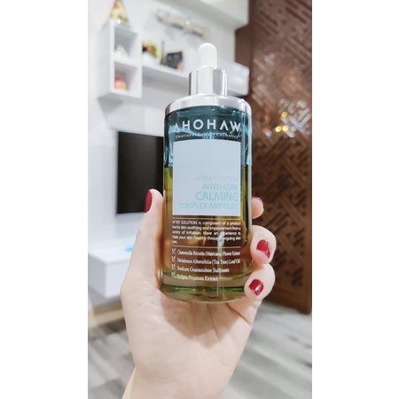 Tinh chất phục hồi và kiểm soát dầu mụn  Ahohaw Inten-Cure Calming Complex Ampoule