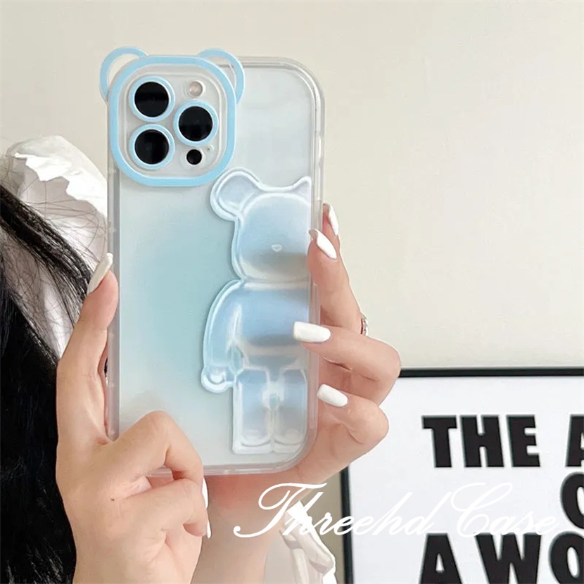 Ốp Điện Thoại Mềm Họa Tiết Gấu Hợp Thời Trang Cho iPhone 14 13 12 11 Pro Max SE2020 X XR Xs Max 7 8 Plus
