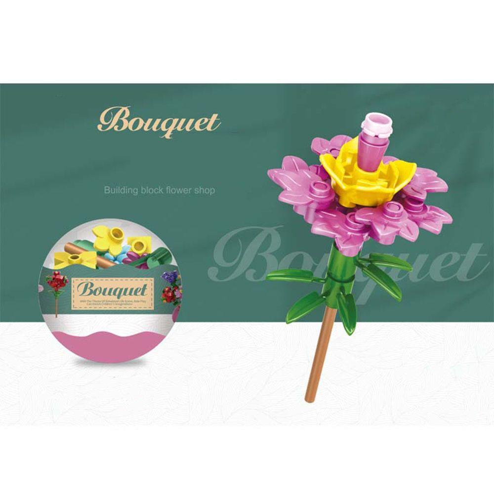 BEBETTERM Bộ 6 Hộp 6 Hộp Đồ Chơi Lắp Ráp Hình Hoa Hồng Ba Chiều Sáng Tạo
