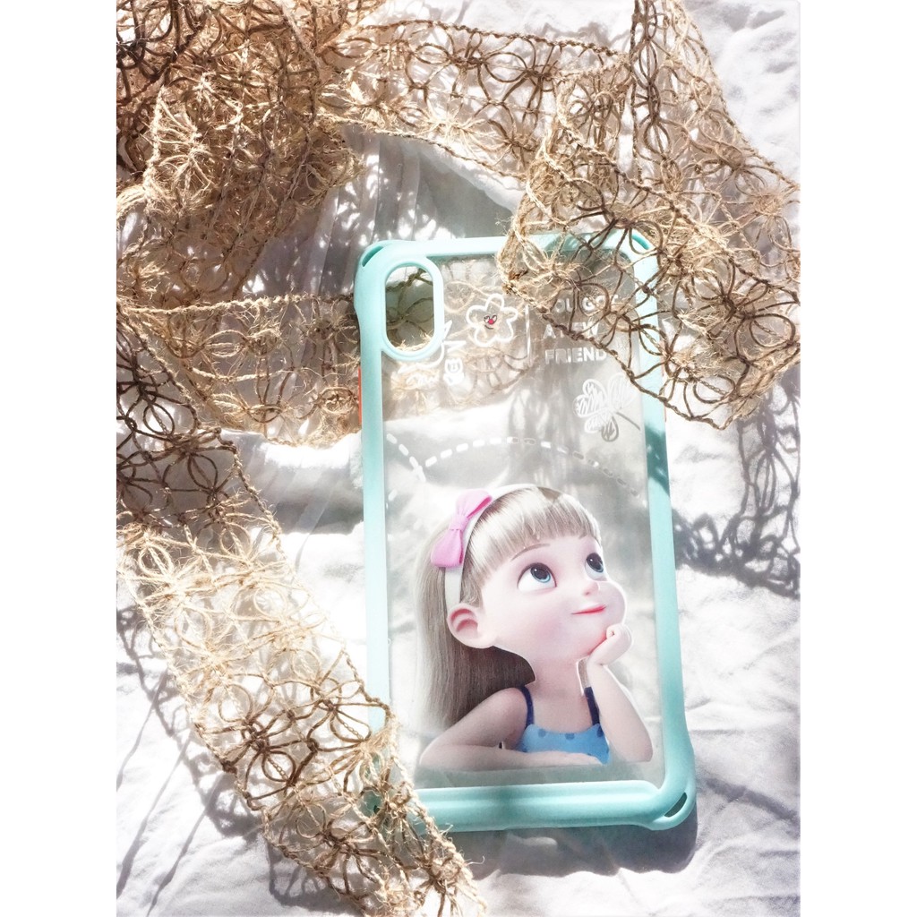 Ốp Lưng iPhone chống sốc viền xanh dương Babycute Full case 6/6s/6plus/7/8/7plus/8plus/x/xs/xsmax/11/11promax - CocoShop