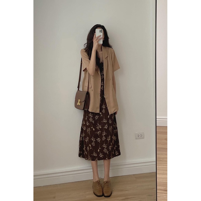 Áo khoác Blazer cộc tay 4 khuy | BigBuy360 - bigbuy360.vn