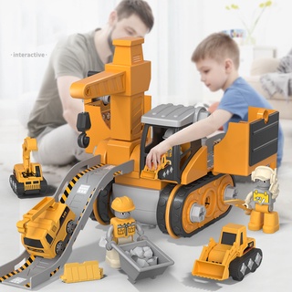 Bộ Đồ Chơi Xe Xúc Đất Xây Dựng Mini Dành Cho Trẻ Em 2 3 4 5 6 7 Tuổi