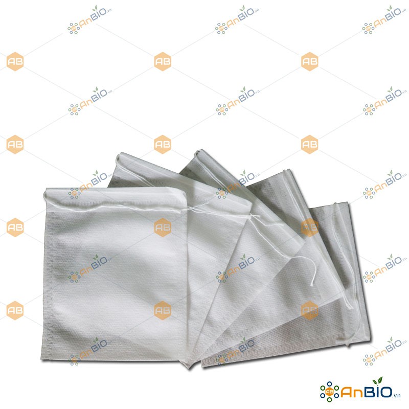 100 TÚI LỌC 8x10cm ĐỰNG PHÂN TAN CHẬM CÓ DÂY RÚT - A1.1024