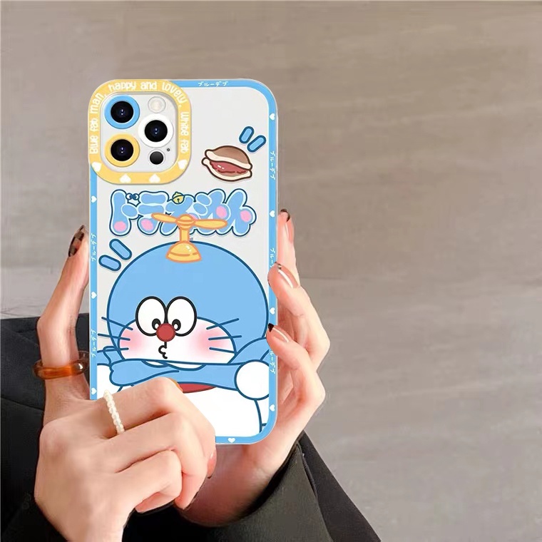 Ốp Điện Thoại Silicon Mềm Trong Suốt Họa Tiết Hoạt Hình Thời Trang Cho iPhone 11 12 13 Pro max Mini XR X 6 6S 7 8 Plus XS max