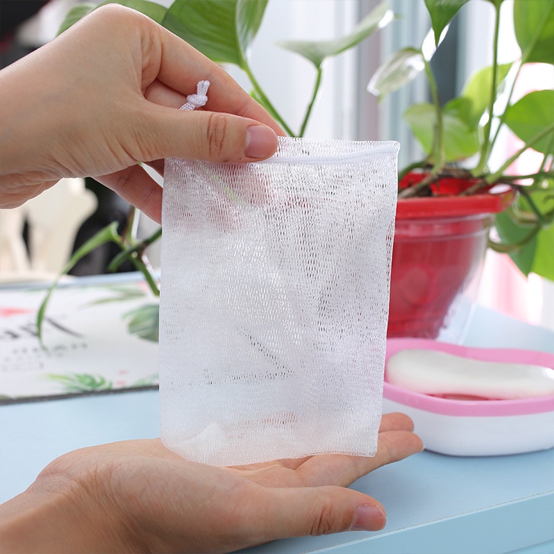 1 Túi Lưới Tạo Bọt Xà Phòng Rửa Mặt Tiện Dụng