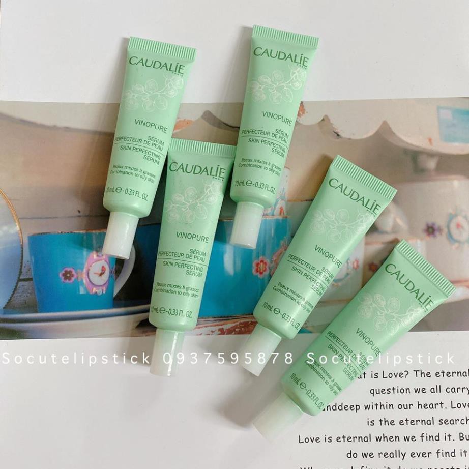 Serum Caudalie Vinopure Skin Perfecting Serum giảm dầu, thu nhỏ lỗ chân lông 10ml Mini