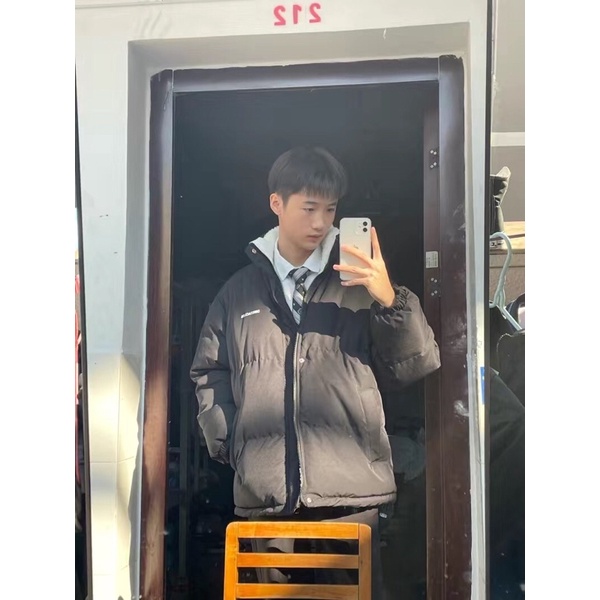 Áo khoác đệm bông nam nưx 2021 mùa đông mớiáo bánh mì dày