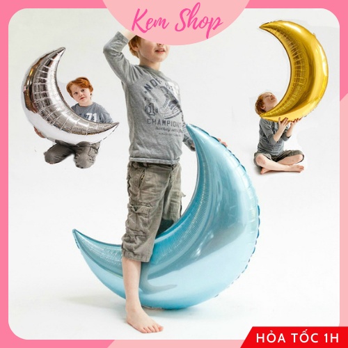 Bóng Mặt Trăng Size Đại 72x49cm Trang Trí Sinh Nhật - K191