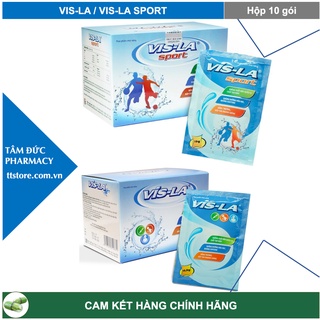 VIS-LA / VIS-LA SPORT [Hộp 10 gói] - Hỗ trợ bổ sung nước, điện giải và vitamin [pocari / oresol]