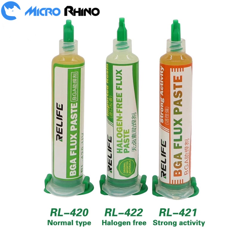 Keo Hàn Không Chứa Chì 10ML BGA RL-420 RL-421 RL-422 Cho Bo Mạch Chủ Điện Thoại PCB/BGA/PGA/SMD