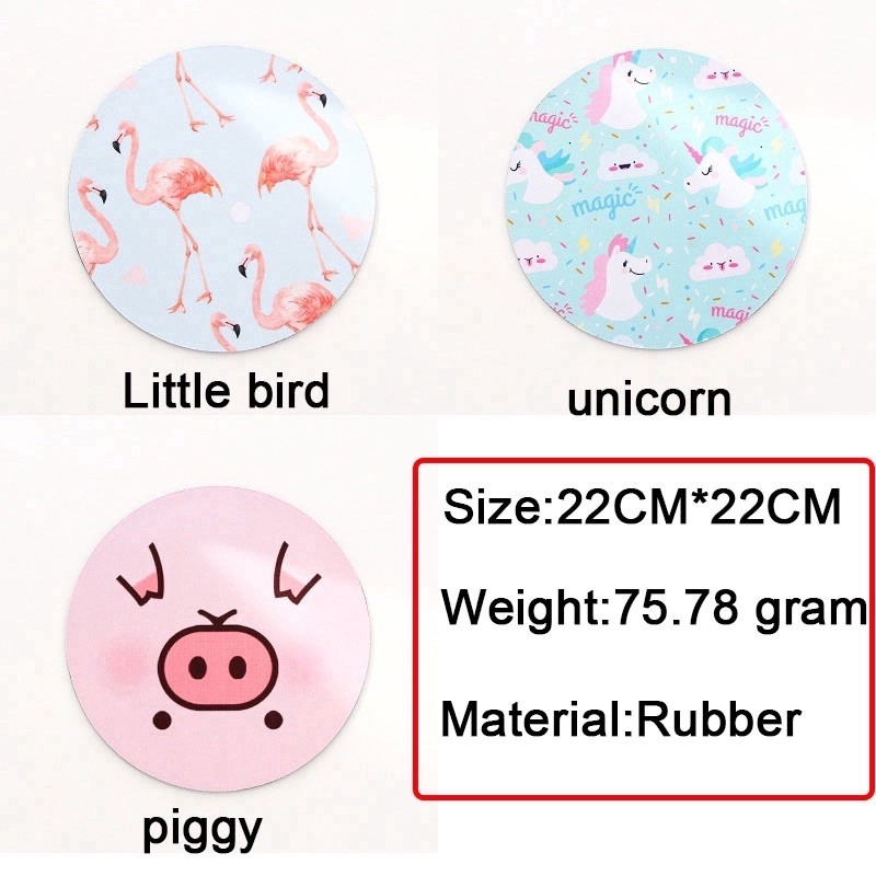 Miếng lót chuột , pad chuột hình tròn chống trượt, chống thấm nhiều hình dễ thương | BigBuy360 - bigbuy360.vn