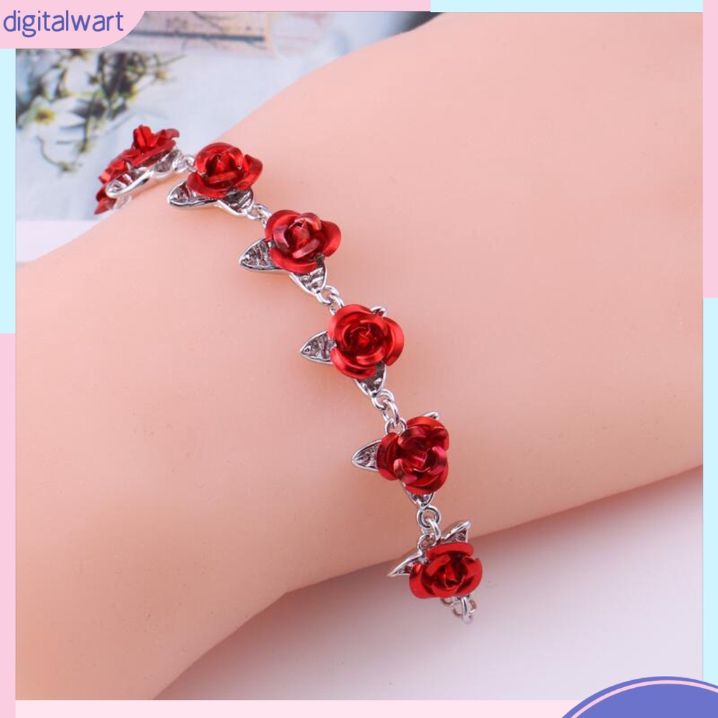 DGW_ Decorative Bracelets Delicate Valentine Hand Chain Durable for Gifts