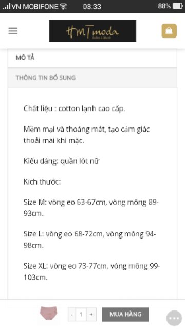 Pierre Cardin-Quần lót ép viền sale 50%