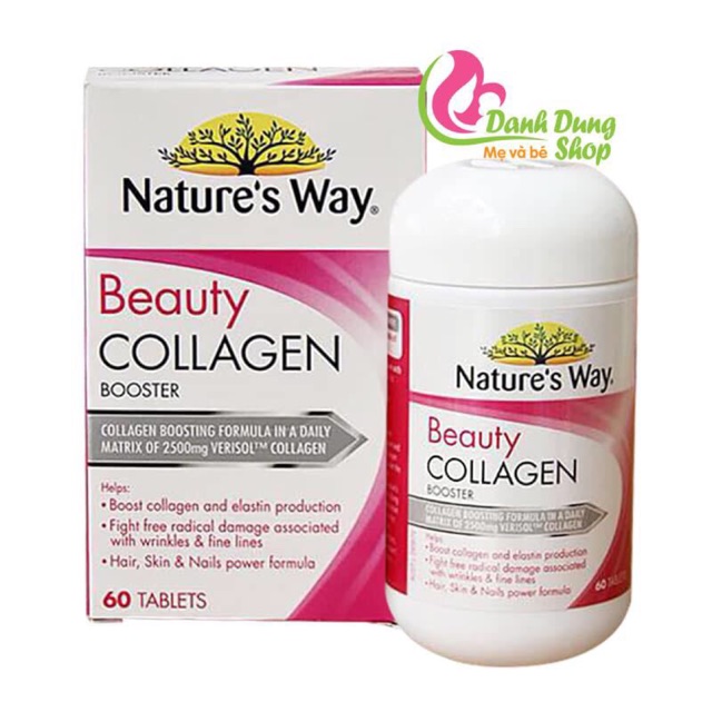 Viên uống đẹp da Beauty Collagen Booster Nature's Way của Úc, 60 viên | Thế Giới Skin Care