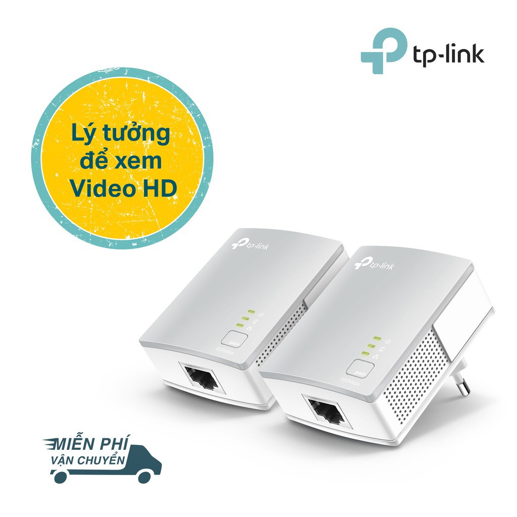 TP-Link Bộ mở rộng Internet qua đường dây điện AV600 600Mbps Truyền tải tốc độ cao -TL-PA4010 KIT- Hãng phân phối chính