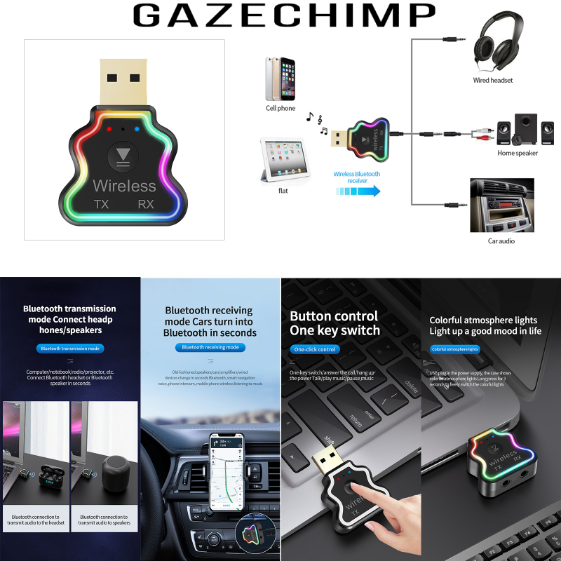 Bộ Thu Phát Bluetooth 5.0 Gazechimp M10 Tích Hợp Mic Cho Tv | BigBuy360 - bigbuy360.vn