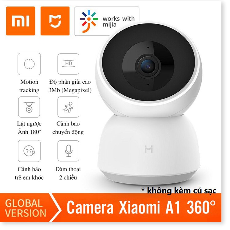 Camera IP Xiaomi Mijia 360 độ 2K - Camera giám sát Xiaomi Mijia PTZ 360 1080P - ChuyenMi