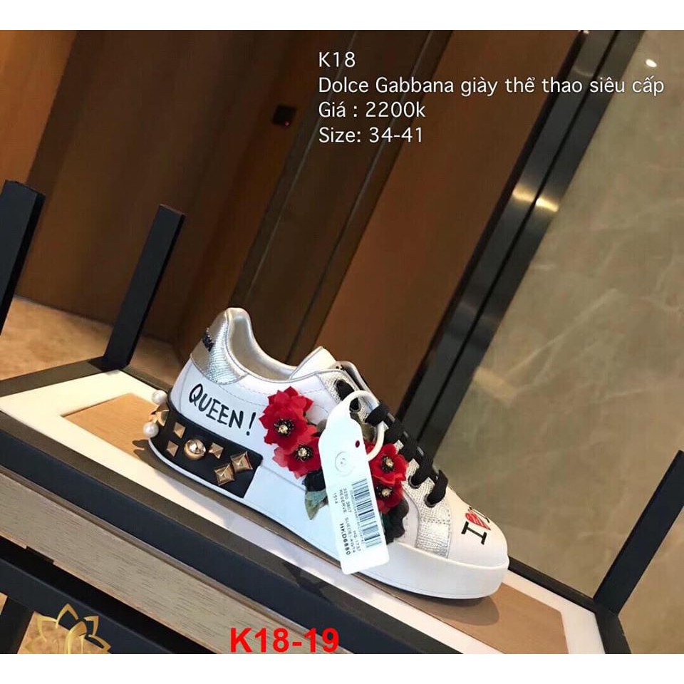 K18-19 Dolce Gabbana giày thể thao siêu cấp