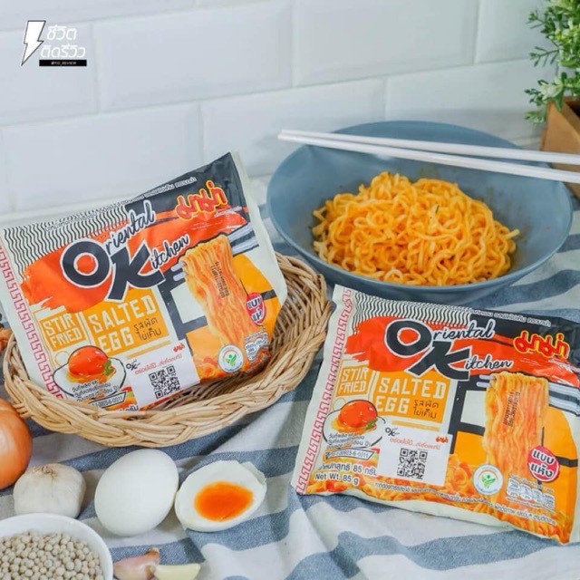 Mì sốt trứng muối OK MAMA Thailand 340g