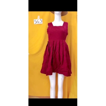 Đầm xòe bồng cổ vuông size S/M. S563