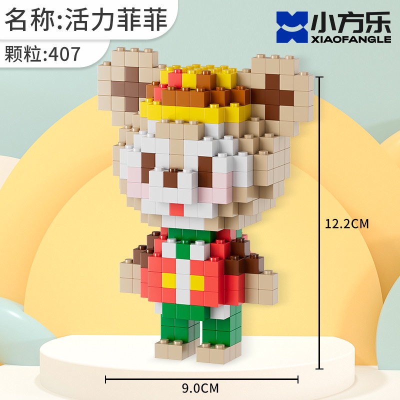 Đồ Chơi Khối Lắp Ráp Hình Mèo Hello Kitty Sáng Tạo