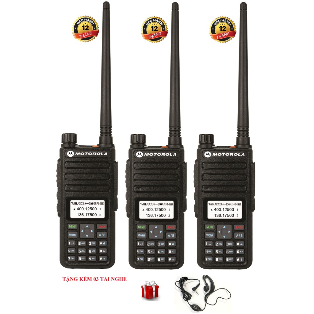 Bộ 3 Bộ Đàm Motorola UV-CP1895IS