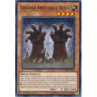 Thẻ bài Yugioh - TCG - Gogogo Aristera &amp; Dexia / COTD-EN092'