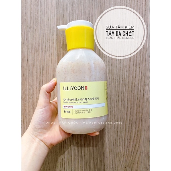 Sữa tắm tẩy da chết Illiyoon Fresh Moisture Scrub Body Wash