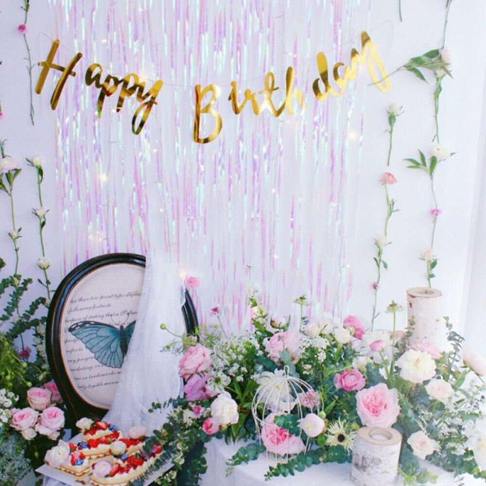 Rèm Phông Nền Trang Trí Bữa Tiệc Bằng Lá Kim Loại Màu Gradient