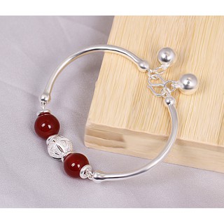 Vòng tay nữ sterling bạc vòng tay mở bạc trang sức sinh nhật quà tặng