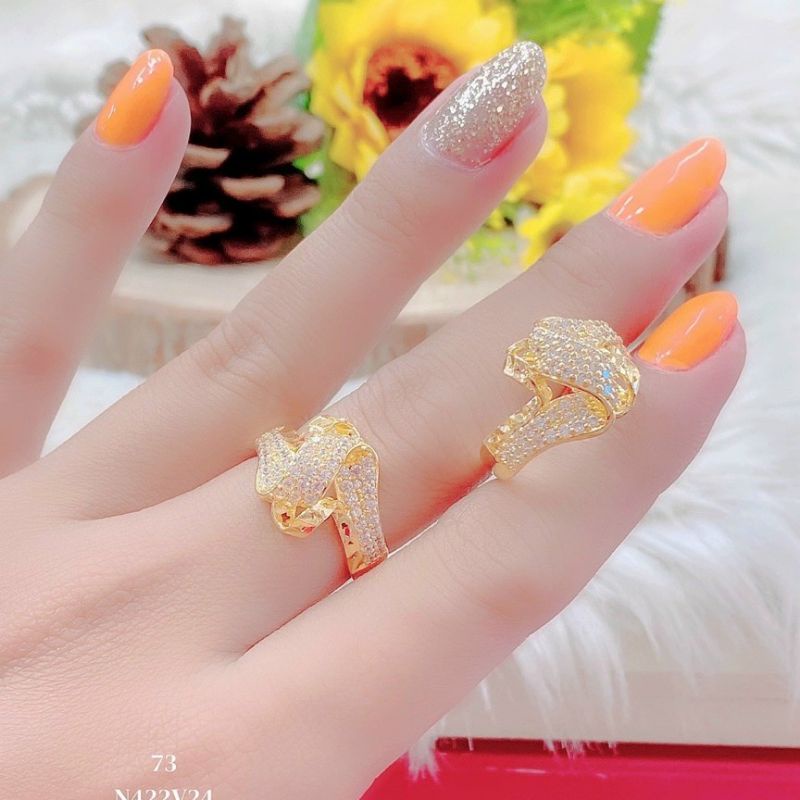 Nhẫn Nữ Mạ Vàng 18K Đính Xoàn - Lokalo - Đổi Trả Miễn Phí Trong 07 Ngày M724822