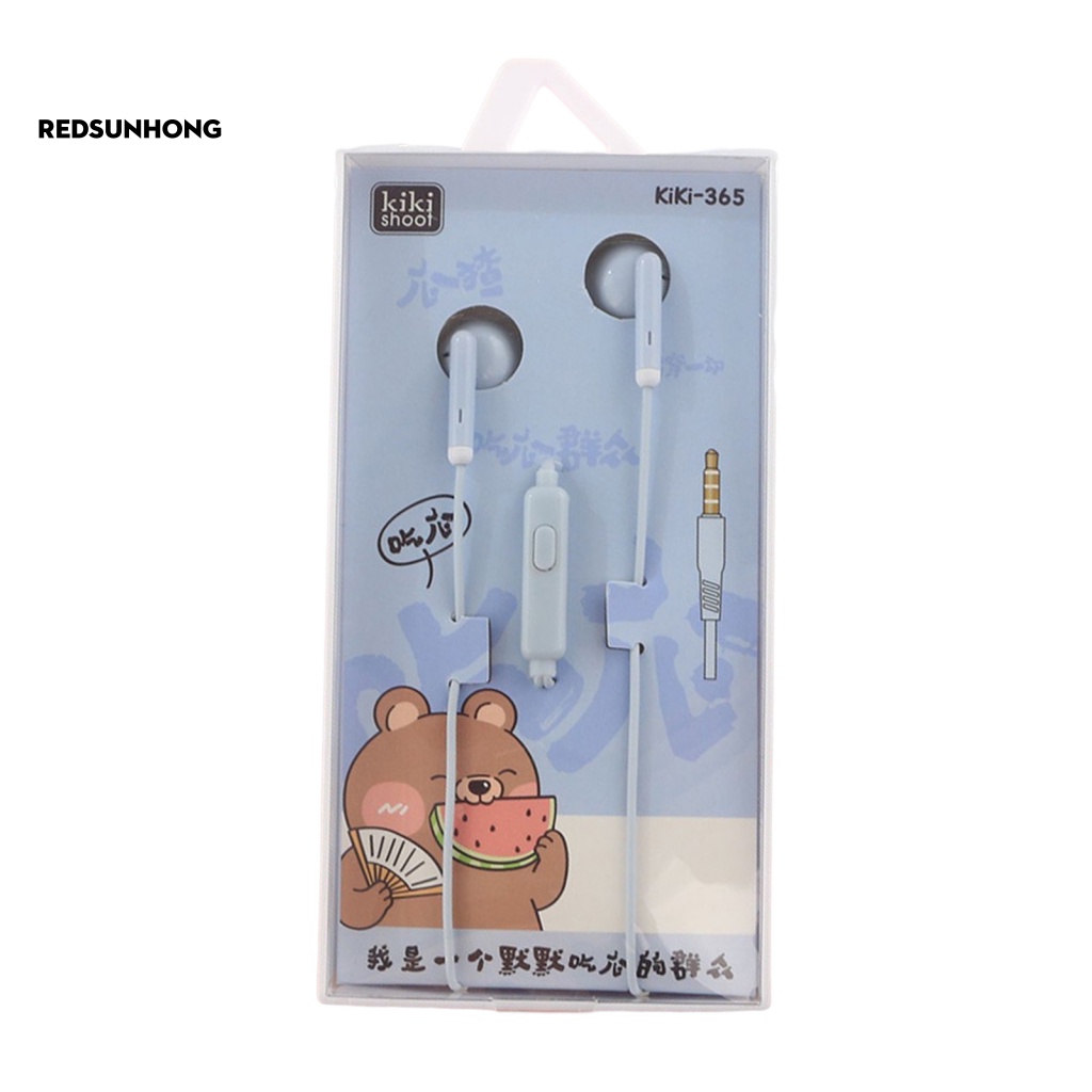 Tai Nghe Nhét Tai Jack 3.5mm Ổn Định Họa Tiết Hoạt Hình Cho Bé