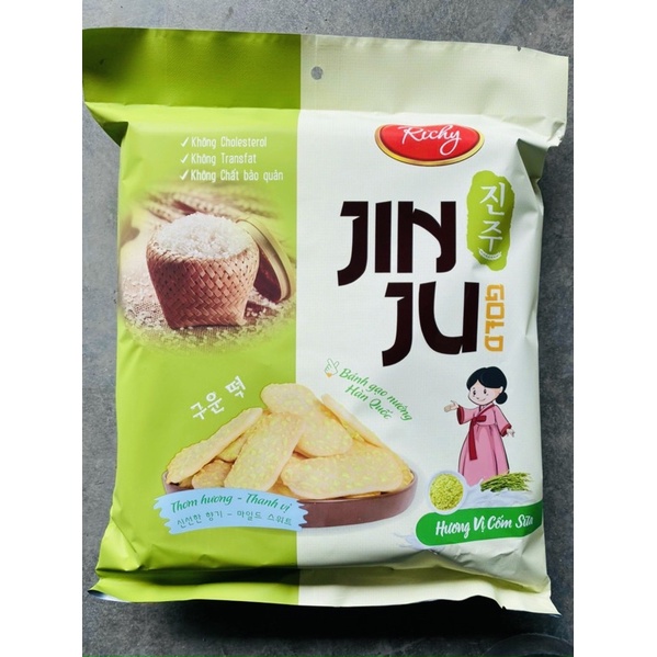 BÁNH GẠO JINJU RICHY VỊ CỐM SỮA 134,4G