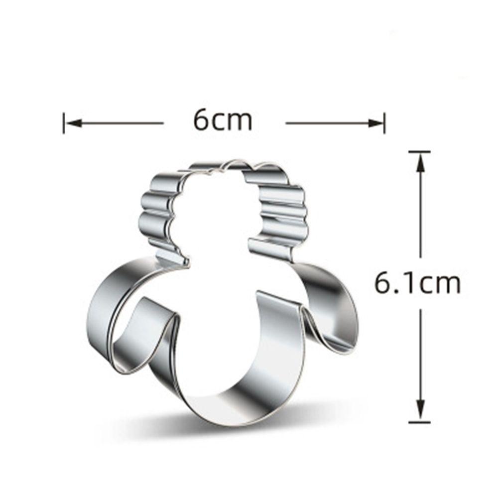 AUGUSTINA Khuôn Cắt Bánh Quy Hình Chú Cừu Bằng Thép Không Gỉ