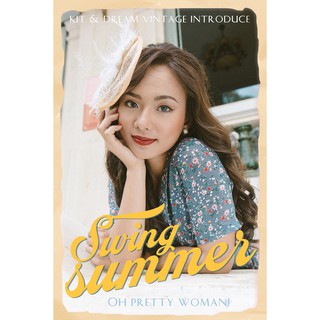 Đầm nữ voan hoa nhí vintage cổ sơ mi dáng suông tay ngắn thời trang nữ cổ điển size S / M / L