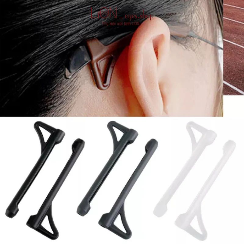 Cài tai silicone chống rơi kính,cài đuôi kính chống tuột khi vận động