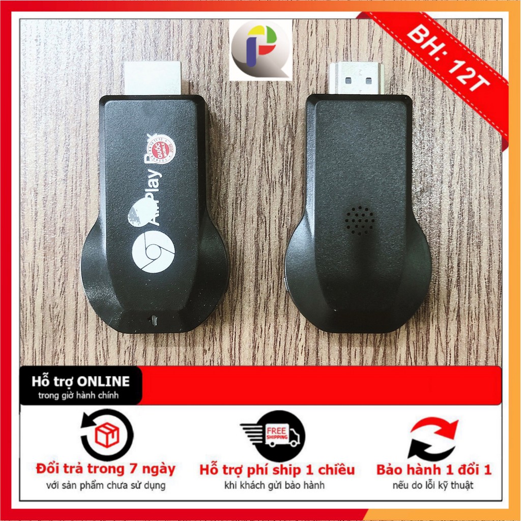 Thiết bị đồng bộ từ điện thoại Iphone, Android lên tivi - Anycast M2 Plus Miracast 1080p - full bộ