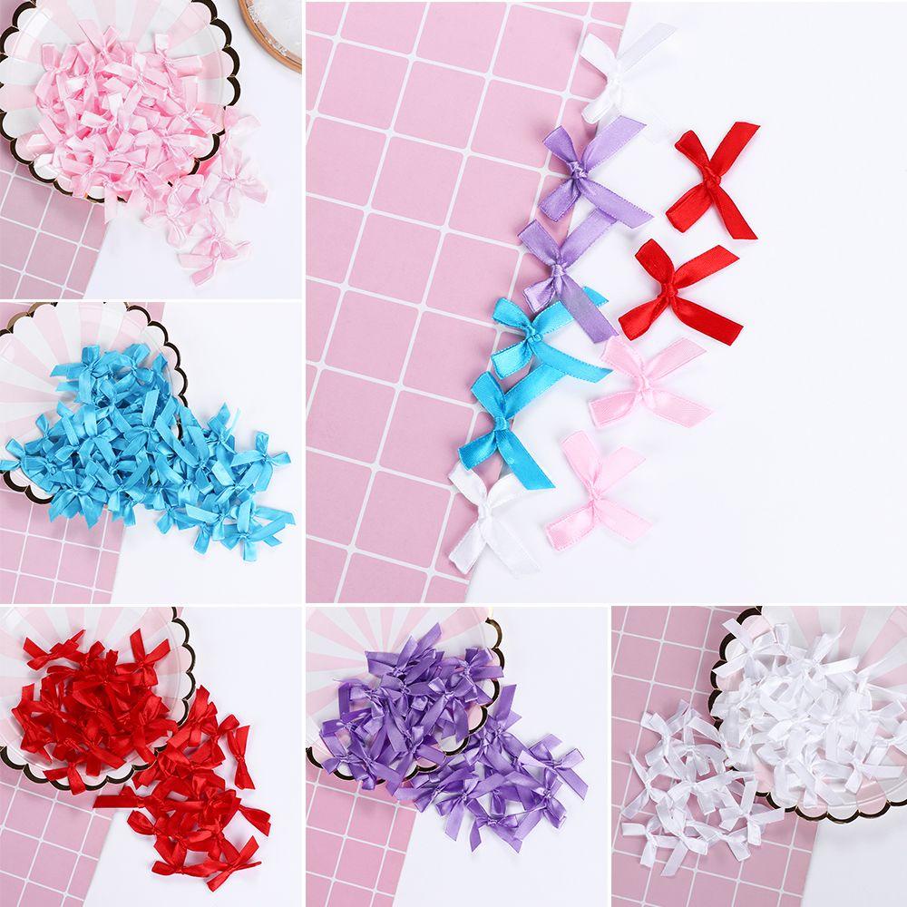 Set 100 Nơ Ruy Băng Satin Làm Đồ Thủ Công
