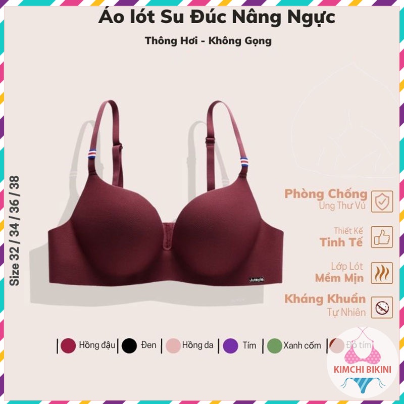 [Thanh Lý] Áo LÓT SU ĐÚC NÂNG NGỰC THÔNG HƠI KHÔNG GỌNG CHỐNG HẰN MỠ KIMCHIBIKINI bra nữ nâng ngực tạo khe AL024
