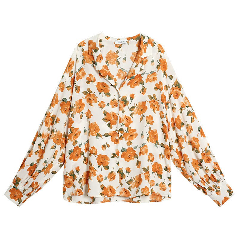 Áo Sơ Mi Nữ ♥️ Tay Dài Hoa Tiết Hoa Hồng Retro Chiffon From Rộng Hàn Quốc - Store 99 | BigBuy360 - bigbuy360.vn