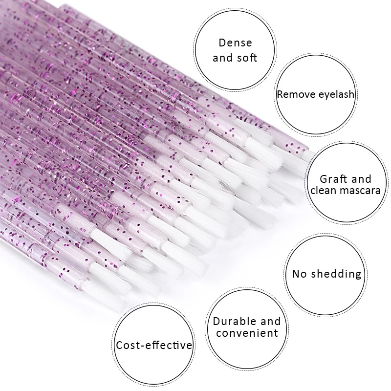 50 trên 100 bàn chải môi bằng nylon sử dụng một bàn chải pha lê nhỏ