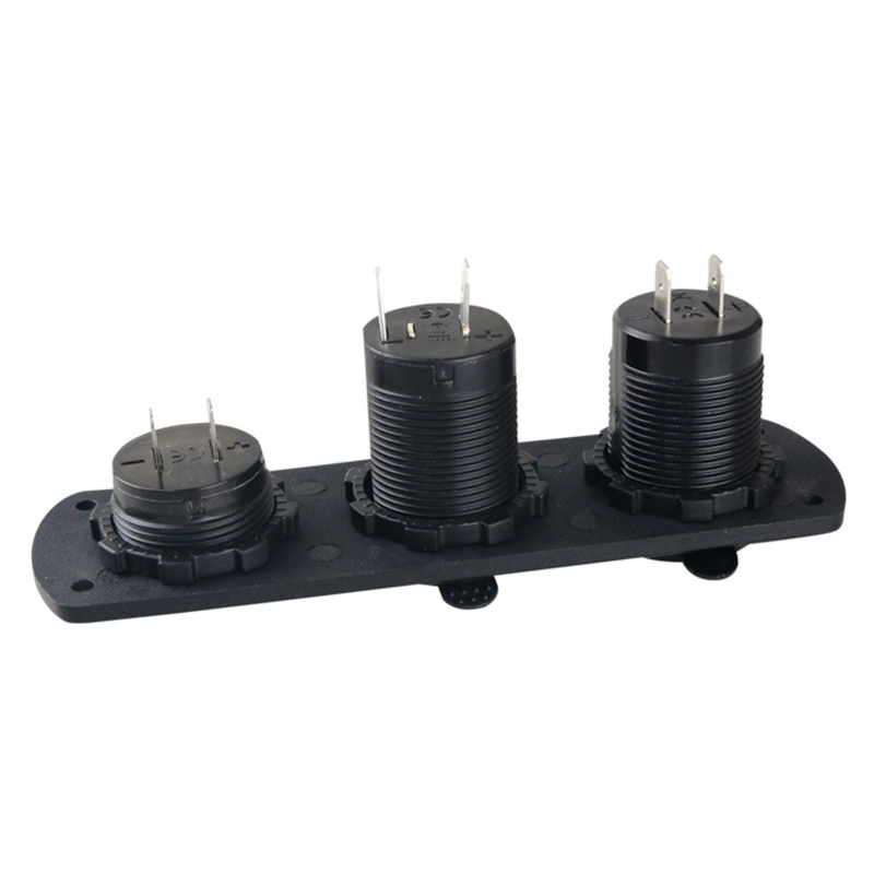 Vôn Kế LED Hai Cổng USB 12-24V 3 Trong 1 Tiện Dụng Cho Tàu Thuyền / Xe Hơi