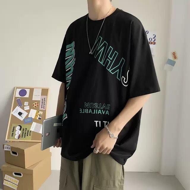 Áo thun nam form rộng tay lỡ cao cấp mẫu  YHW