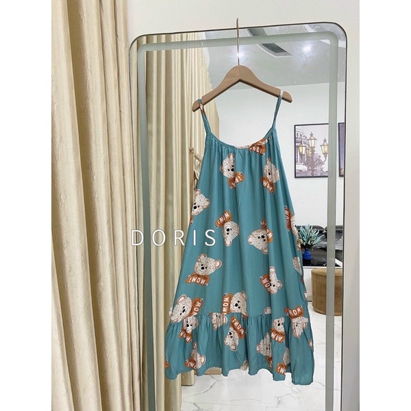 Váy Lanh Bầu - 2 dây - chất lanh lụa mềm nhẹ mát - V05